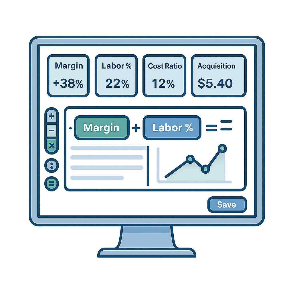 KPI builder interface